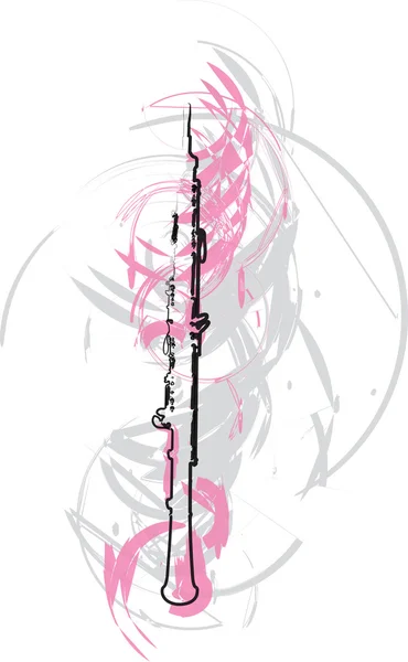 Abstract Flute illustration — Stock Vector