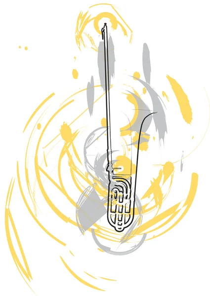 Музыкальный инструмент. Векторная иллюстрация — стоковый вектор