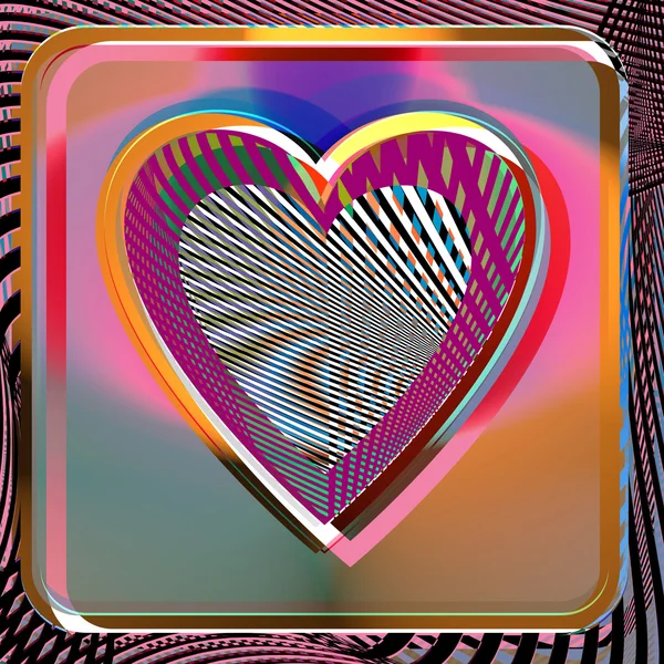 Ilustração do coração — Fotografia de Stock
