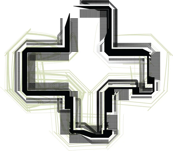 Symbole de police technologique — Image vectorielle