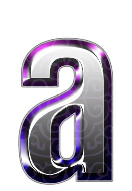 3D gümüş yazı tipi