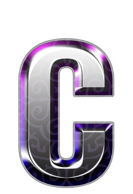 3D gümüş yazı tipi