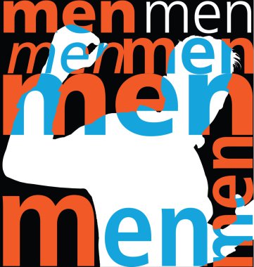 Erkekler. vektör çizim