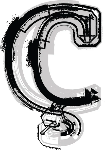 Grunge γραμματοσειρά — Διανυσματικό Αρχείο