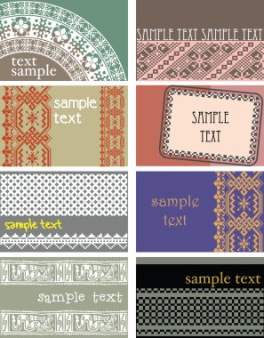 Kartvizitler. Eski arkaplan