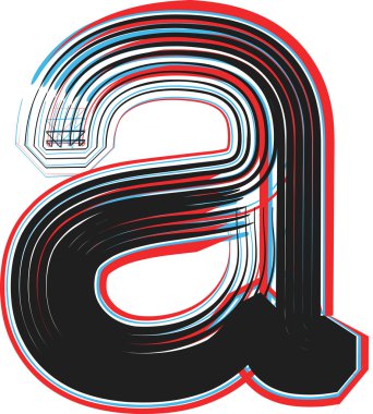 yazı tipi illüstrasyon mektup bir