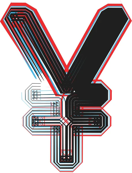 Betűtípus szimbólum illusztráció — Stock Vector