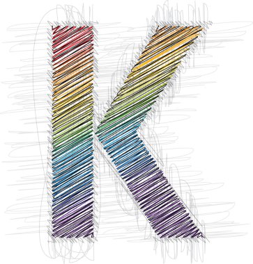 el çizmek yazı harf k