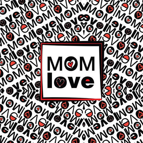 Mom love — Stock Vector