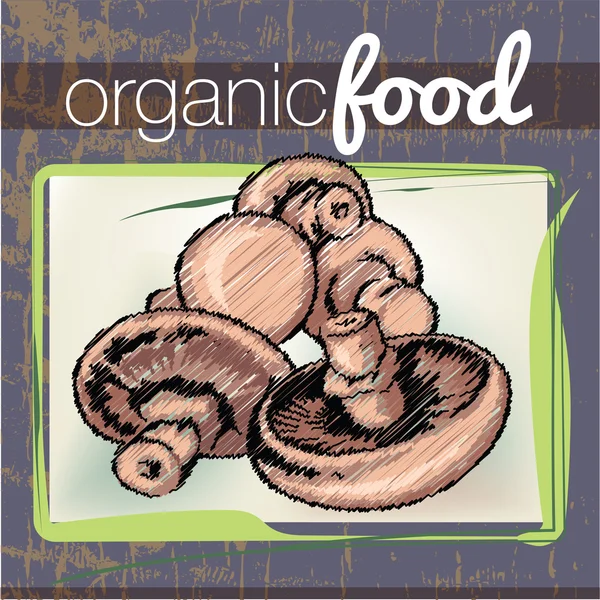 Organic Food illustration — Stock Vector