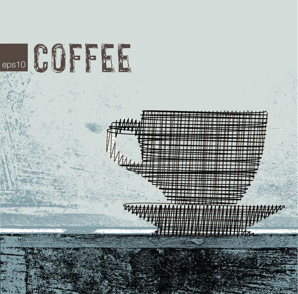 Káva ilustrace — Stockový vektor