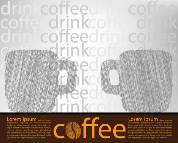 Affiche café — Image vectorielle