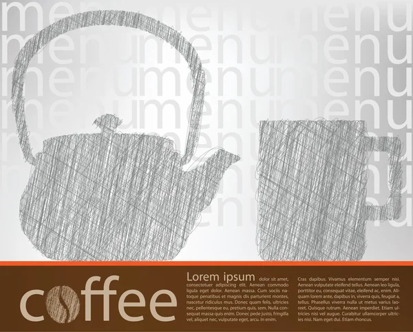 Affiche café — Image vectorielle