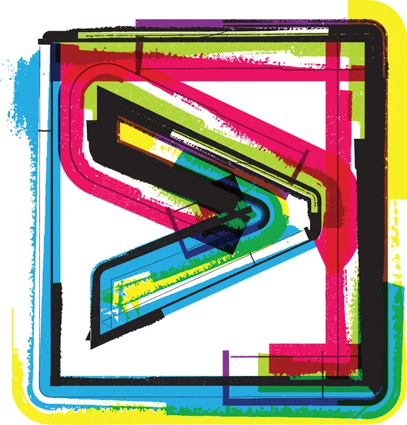 renkli grunge simgesi