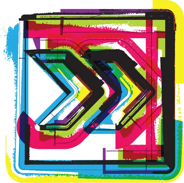 renkli grunge simgesi