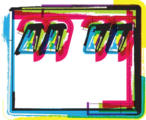 Colorido símbolo Grunge — Archivo Imágenes Vectoriales