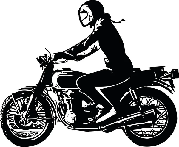 Ilustración Abstracta Motocicleta Motocross Extremo Corredor Vector Ilustración — Archivo Imágenes Vectoriales