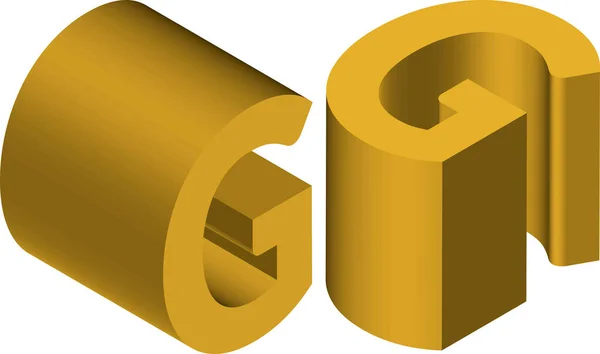 Isometrische Letter Template Voor Het Maken Van Logo Emblemen Monogrammen — Stockvector