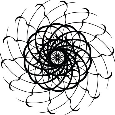 Çarpıtılmış Sketch Soyut Şekil Vektörü İllüstrasyonu