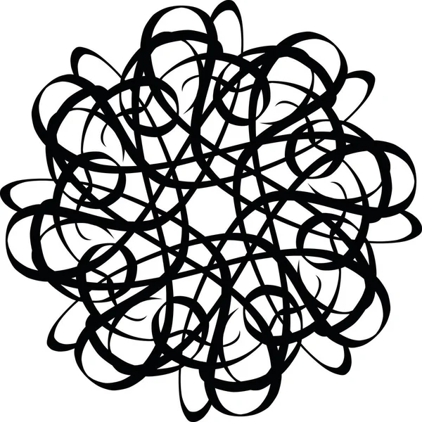 Çarpıtılmış Sketch Soyut Şekil Vektörü İllüstrasyonu