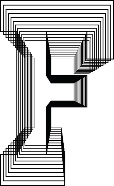 Carta Linha Logo Icon Design Ilustração Vetorial — Vetor de Stock