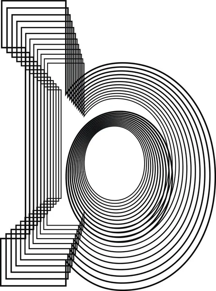 Letra Linha Logo Icon Design Ilustração Vetorial —  Vetores de Stock