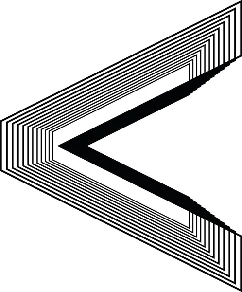 Betűtípus Symbol Line Logo Icon Design Vector Illustration — Stock Vector