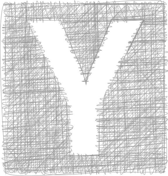 Freehand Typografi Bokstaven — Stock vektor