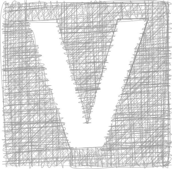 Ruky Typografie Písmeno — Stockový vektor
