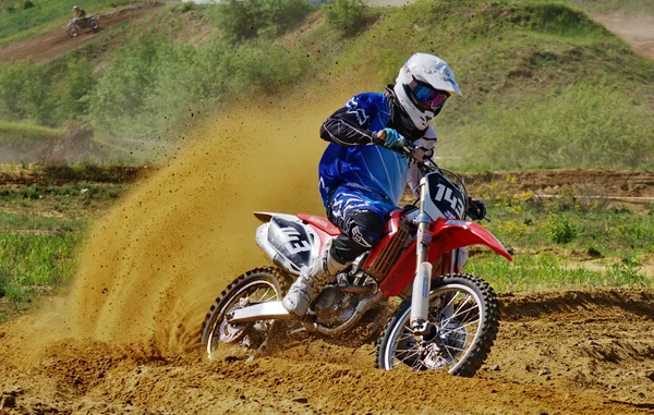 Russische kampioenschap motorcross motorfietsen en ATV 's — Stockfoto