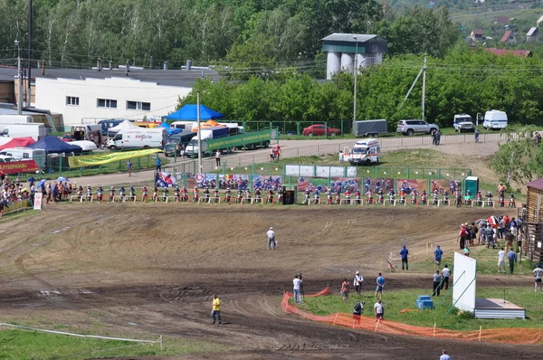 Campeonato Russo motocross motocicletas e ATVs — Fotografia de Stock