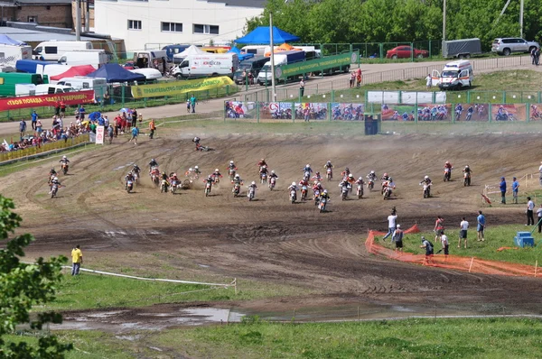 Orosz bajnokság motocross motorkerékpárok és ATV — Stock Fotó
