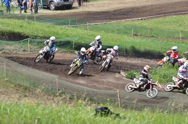 Motorradrennen — Stockfoto