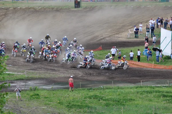 Campeonato de Rusia de motocross motocicletas y vehículos todo terreno —  Fotos de Stock