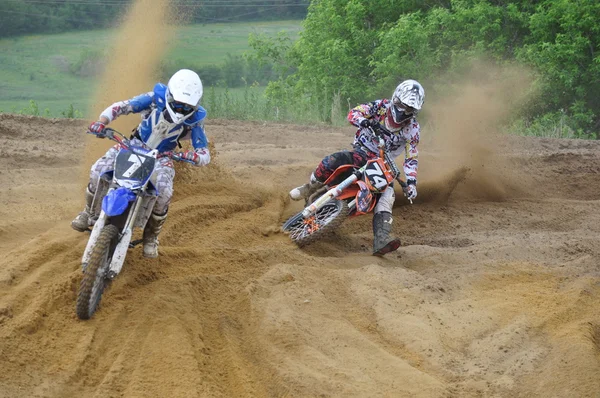 Russische kampioenschap motorcross motorfietsen en ATV 's — Stockfoto