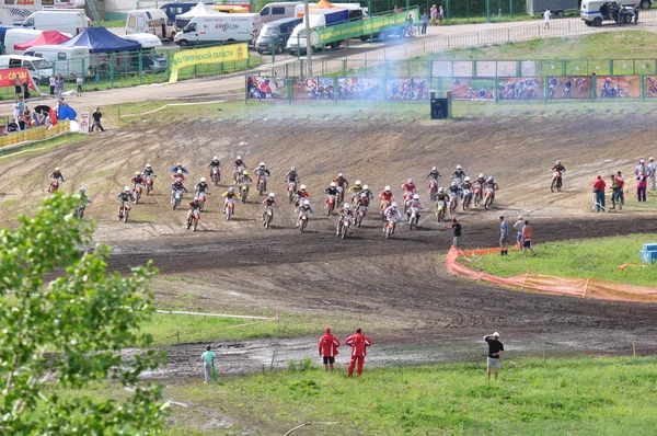 Orosz bajnokság motocross motorkerékpárok és ATV — Stock Fotó