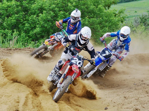 Campeonato Rusia Motocross Motocicletas Vehículos Todo Terreno — Foto de Stock