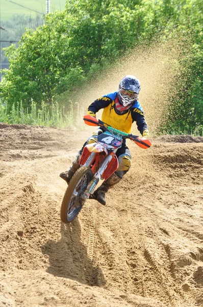 Ryska mästerskapet av motocross bland motorcyklar och ATV — Stockfoto