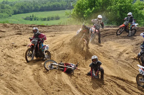 Rusya Premier Ligi motokros motosiklet ve ATV arasında crash