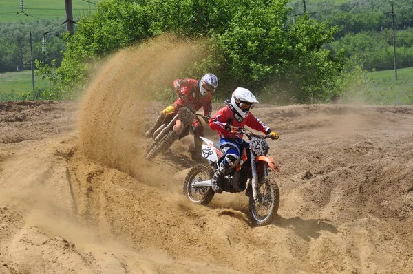 Orosz Bajnokság Motocross Motorkerékpárok Atv — Stock Fotó