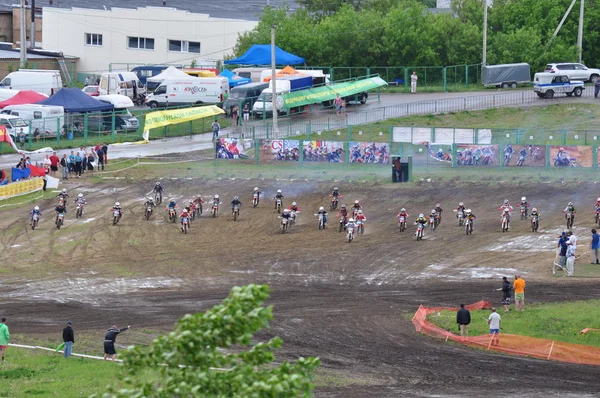 Ruský Šampionát Trophy Běžecké Raid Mezi Suv Čtyřkolky Motocykly — Stock fotografie