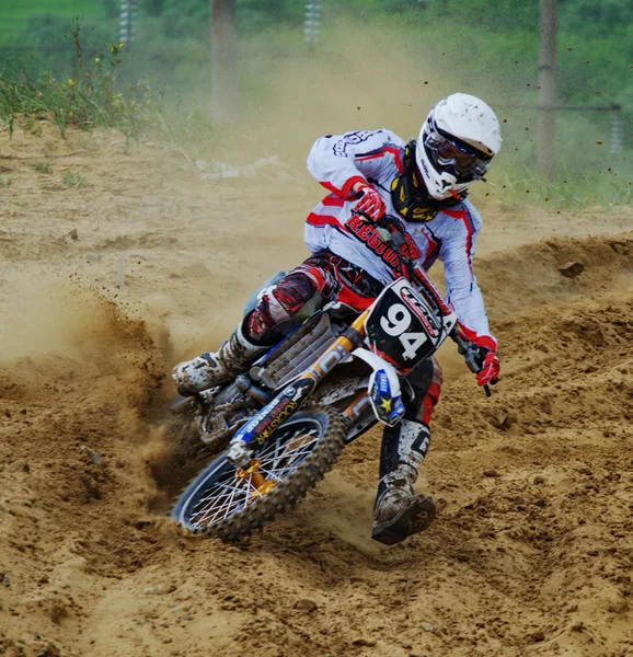 Russian Championship of Motocross among motorcycles and ATVs — Stock Photo, Image