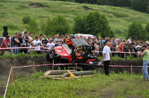 ロシア チャンピオン リーグ トロフィー raid atv やオートバイの間で — ストック写真