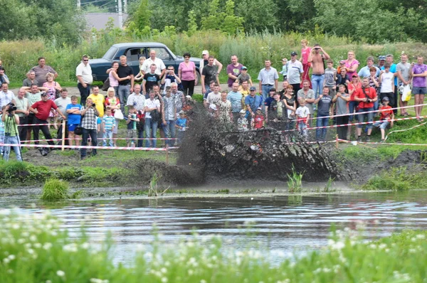 Rusga troféu campeonato russo entre ATVs e motocicletas — Fotografia de Stock