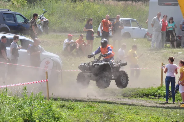 Russian championship trophy raid among ATVs and motorcycles — Stock Photo, Image