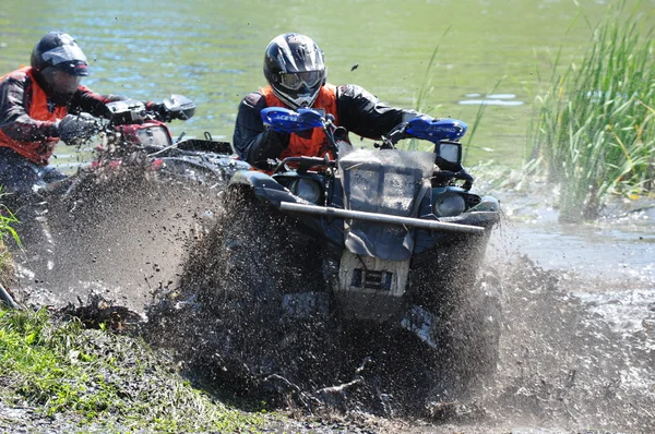 Russian championship trophy raid among ATVs and motorcycles — Stock Photo, Image