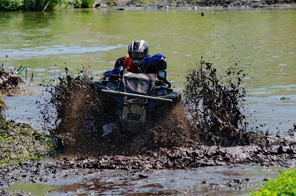 Russian championship trophy raid among ATVs and motorcycles — Stock Photo, Image