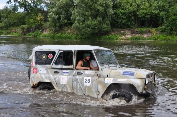 ロシア チャンピオン リーグ トロフィー raid atv やオートバイの間で — ストック写真