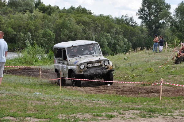 Russian championship trophy raid among ATVs and motorcycles — Stock Photo, Image