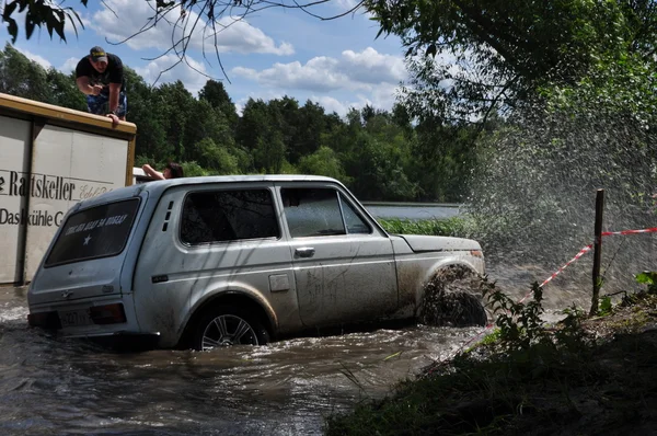 Russian championship trophy raid among ATVs and motorcycles — Stock Photo, Image